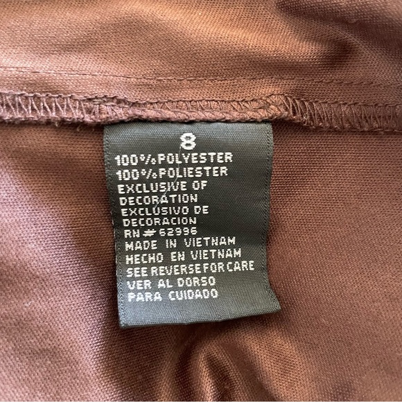 y2k Scarlett Halter Maxi Dress Brown Size 8 - Picture 8 of 8